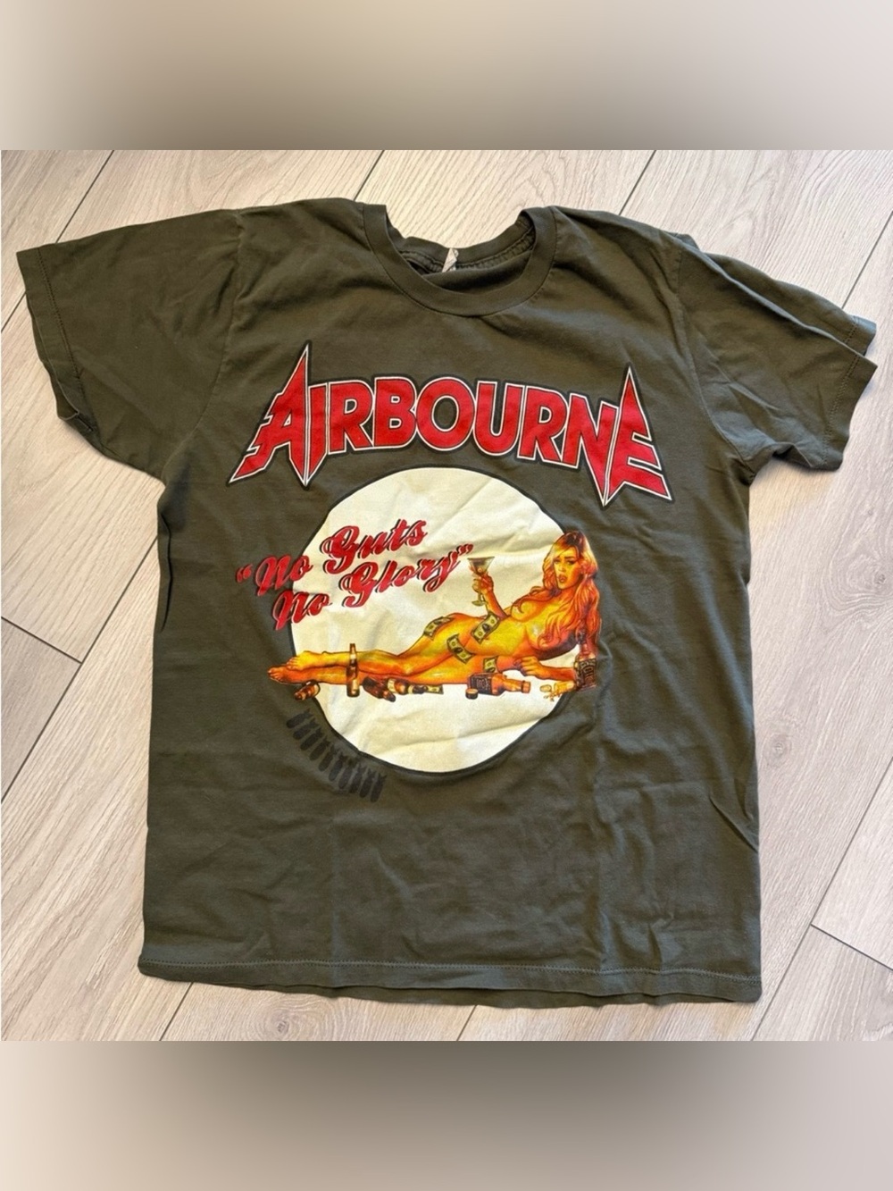 Airbourne rocknroll band 2 tour shirts